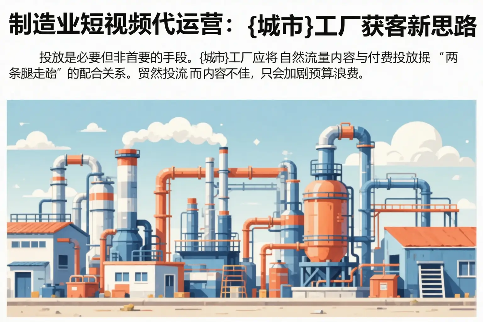 制造业短视频代运营：长乐工厂获客新思路